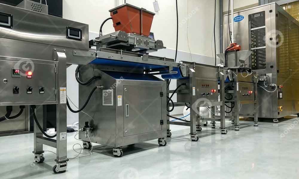 full automatic one shot depositor for solid and filled chocolate