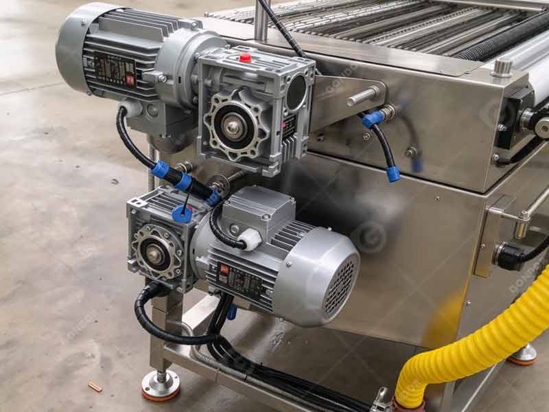 chocolate drizzling machine for energy bar